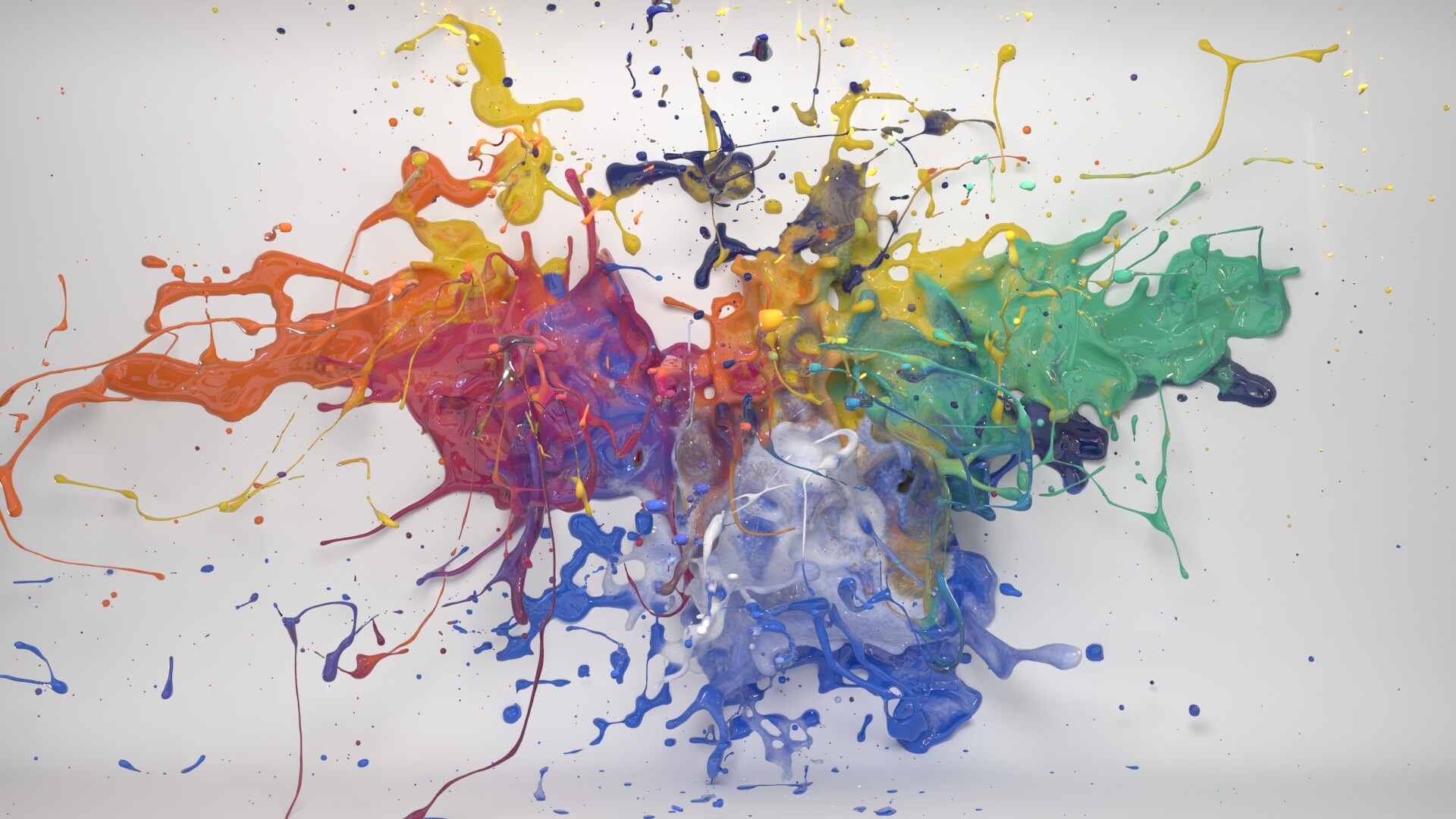 شبیه سازی لوگوی رنگی و پخش شدن آن روی دیوار - تصویر 8268