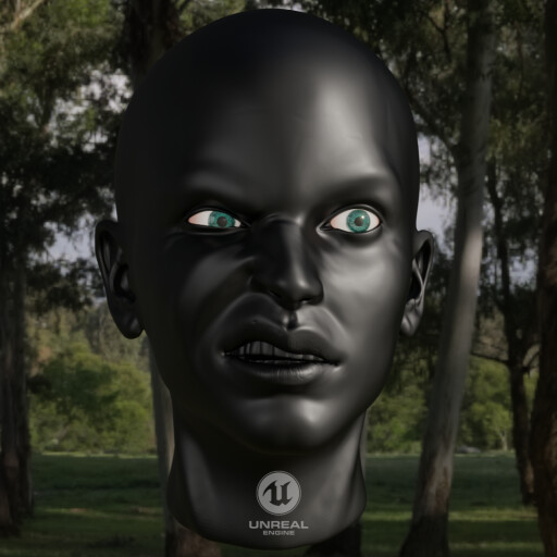 Eye modeling and texturing in unreal engine