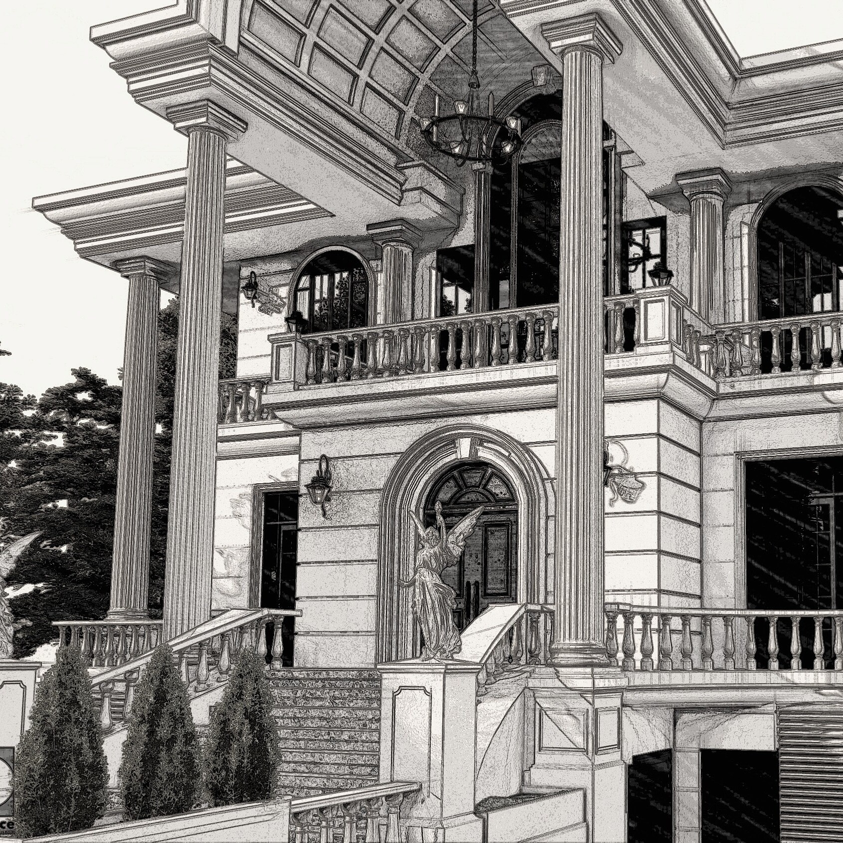 طراحی ویلای ونوش - تصویر 8372