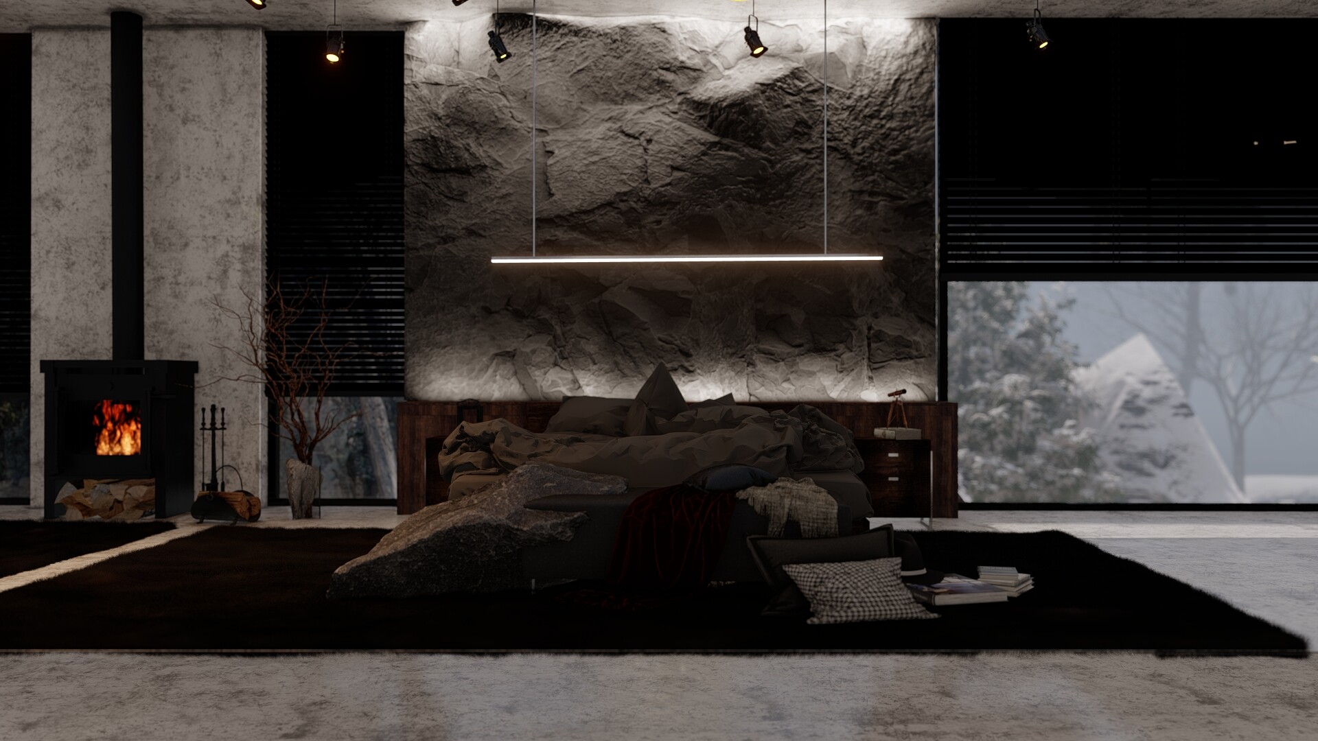 black villa bedroom - تصویر 8386