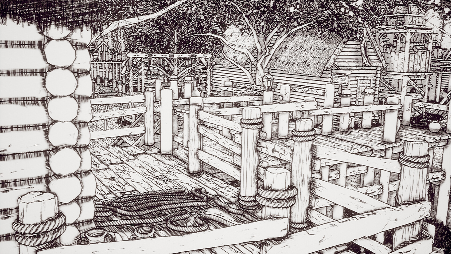 سیکا: روستا (افکت نقاشی خطی) - تصویر 8485