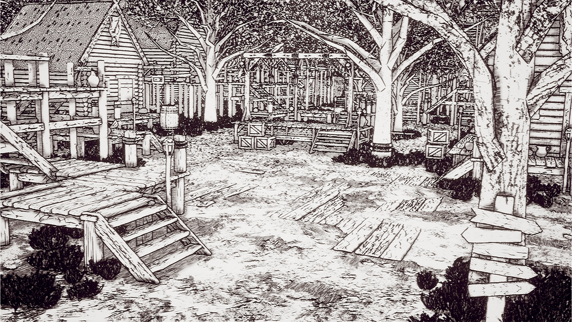 سیکا: روستا (افکت نقاشی خطی) - تصویر 8488