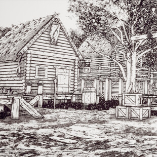 سیکا: روستا (افکت نقاشی خطی)