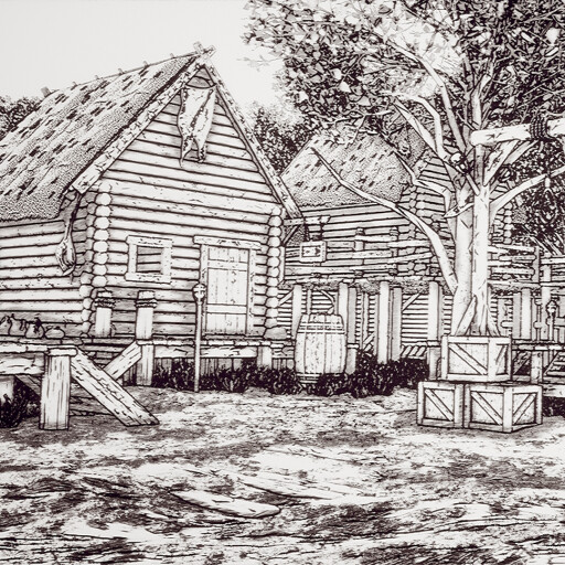 سیکا: روستا (افکت نقاشی خطی)