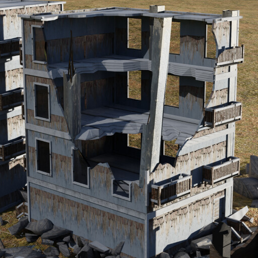 خانه تخریب شده