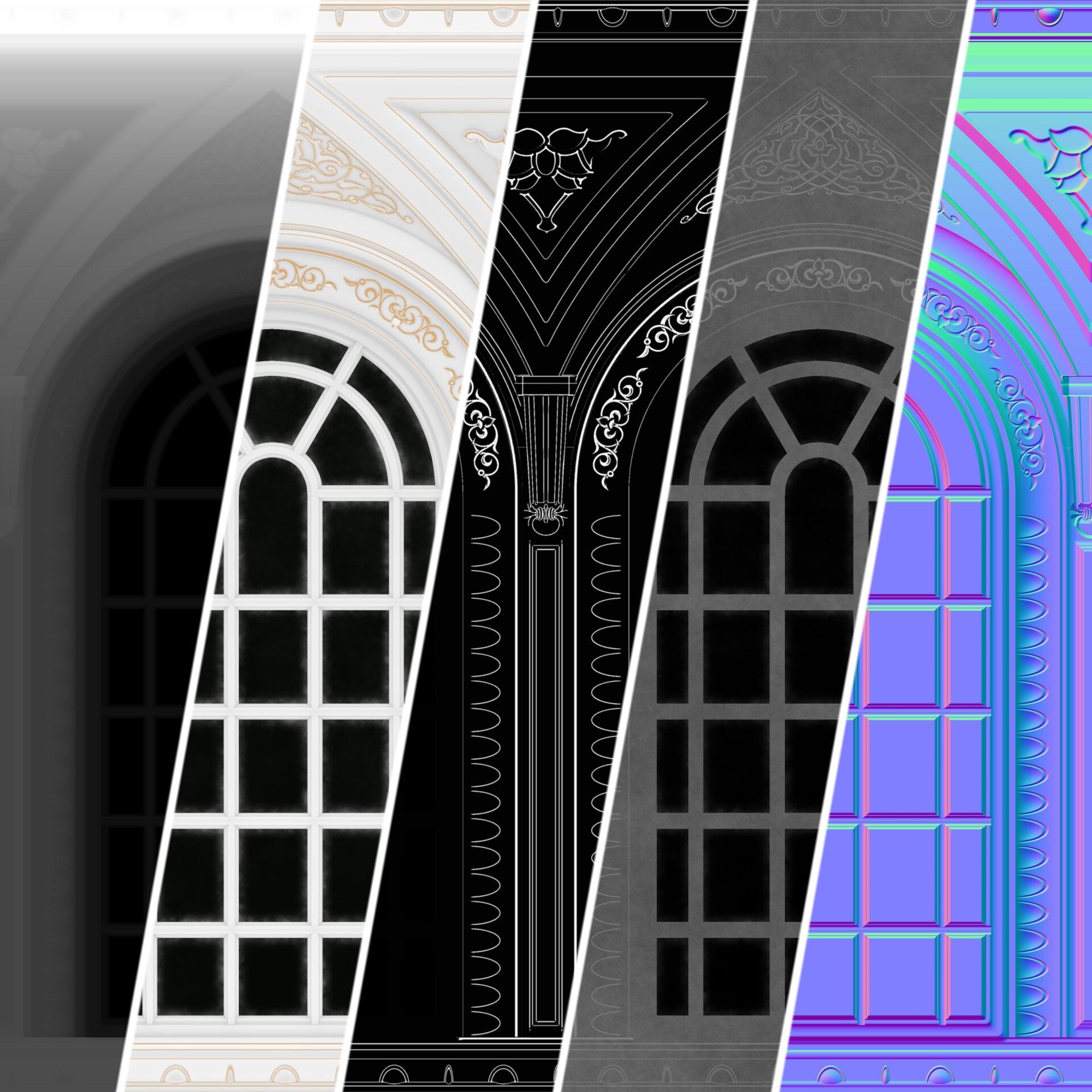 شبیه سازی ویلا دوبلکس کلاسیک | کرونا | مکس | سابستنس دیزاینر - تصویر 9438