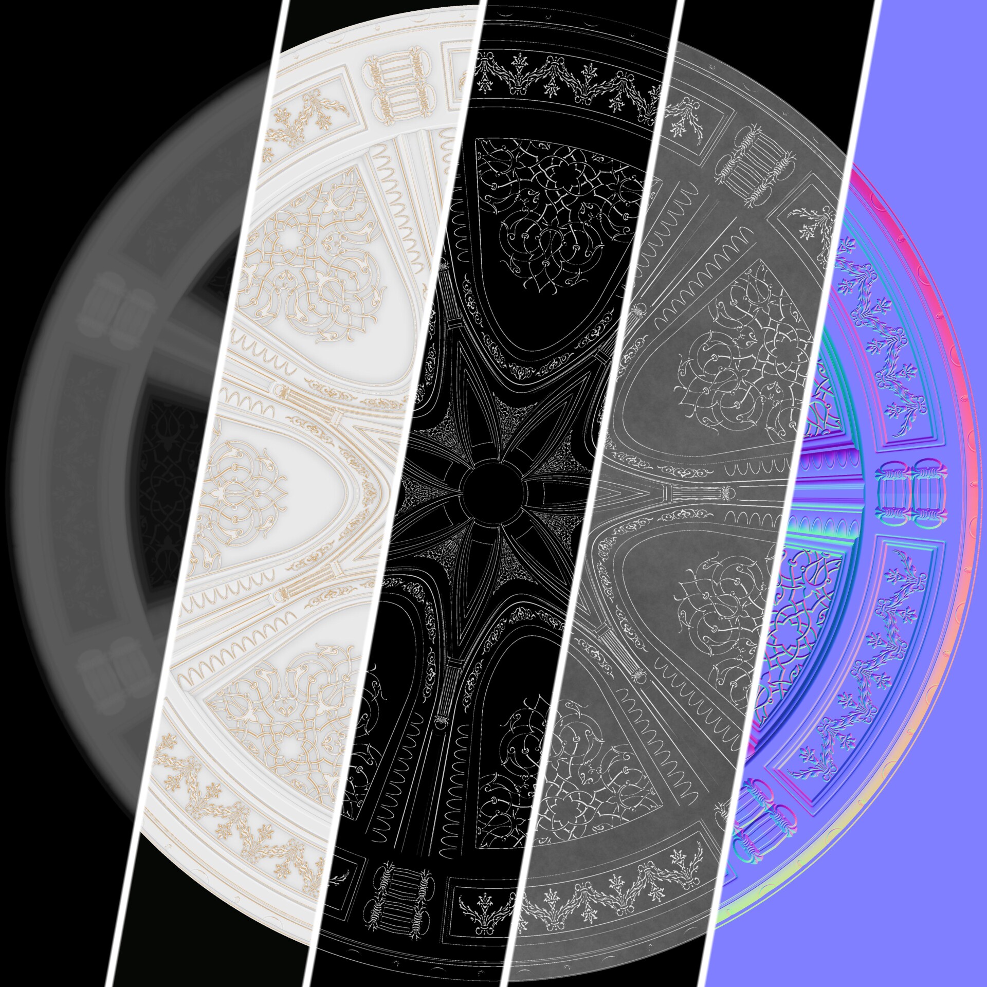 شبیه سازی ویلا دوبلکس کلاسیک | کرونا | مکس | سابستنس دیزاینر - تصویر 9439