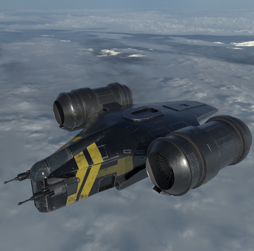 Mandalorian spaceship 3D model - تصویر 9513