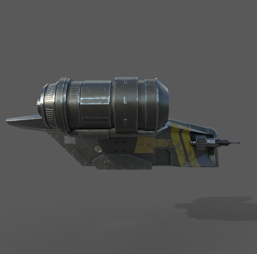 Mandalorian spaceship 3D model - تصویر 9515