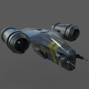 Mandalorian spaceship 3D model