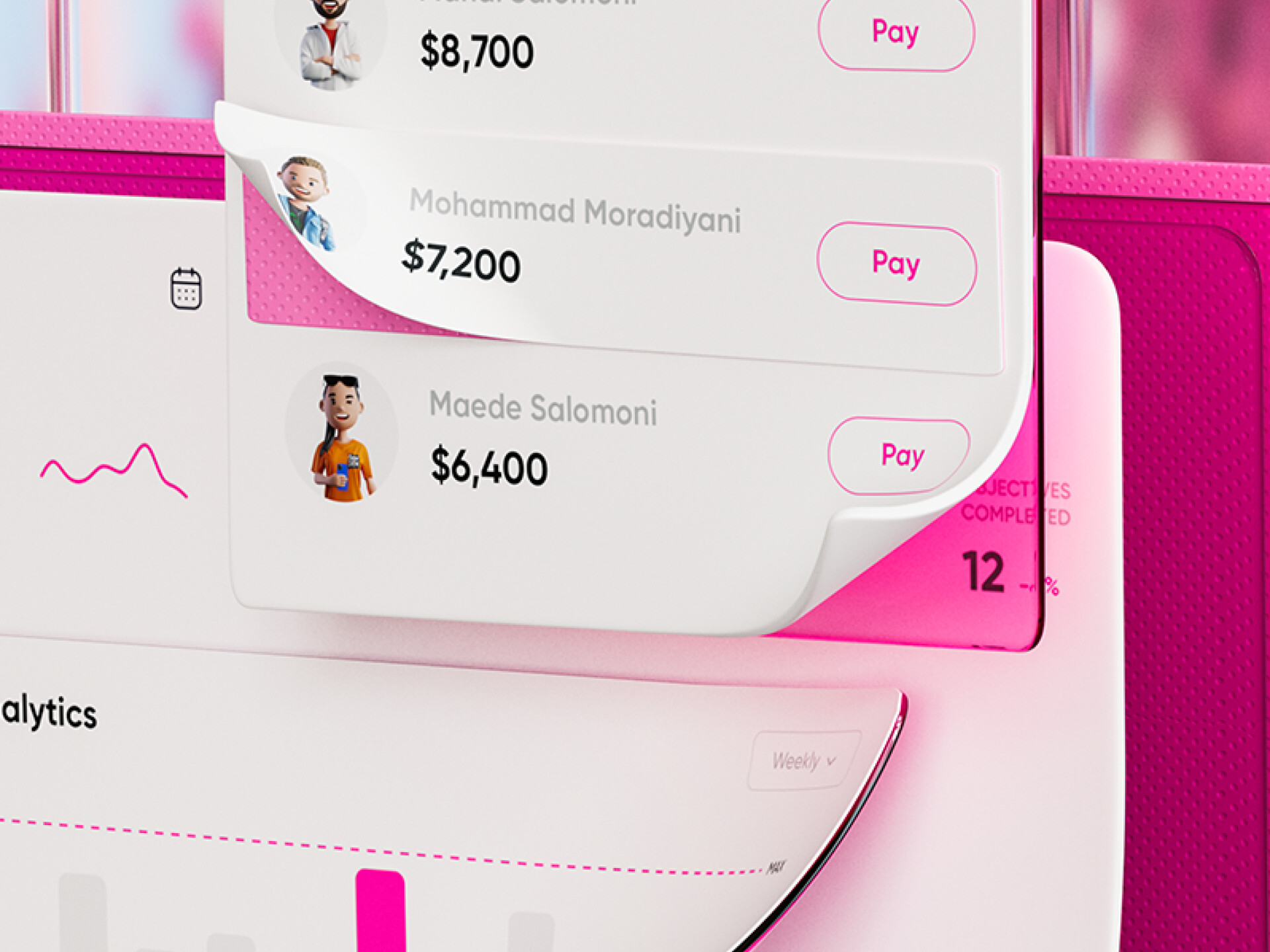 Project Management 3D UI - Spring blossoms style - تصویر 9744