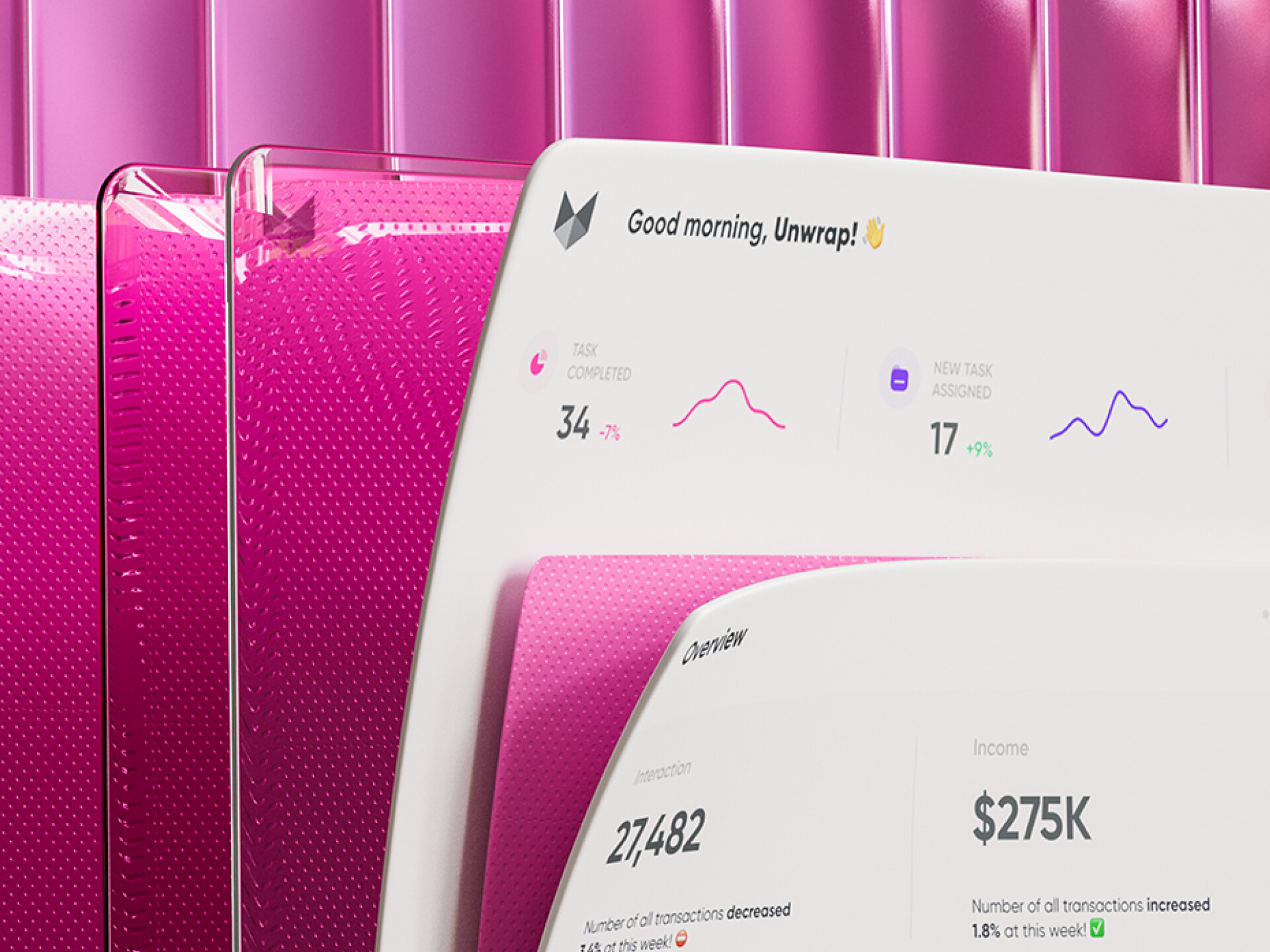 Project Management 3D UI - Spring blossoms style - تصویر 9745