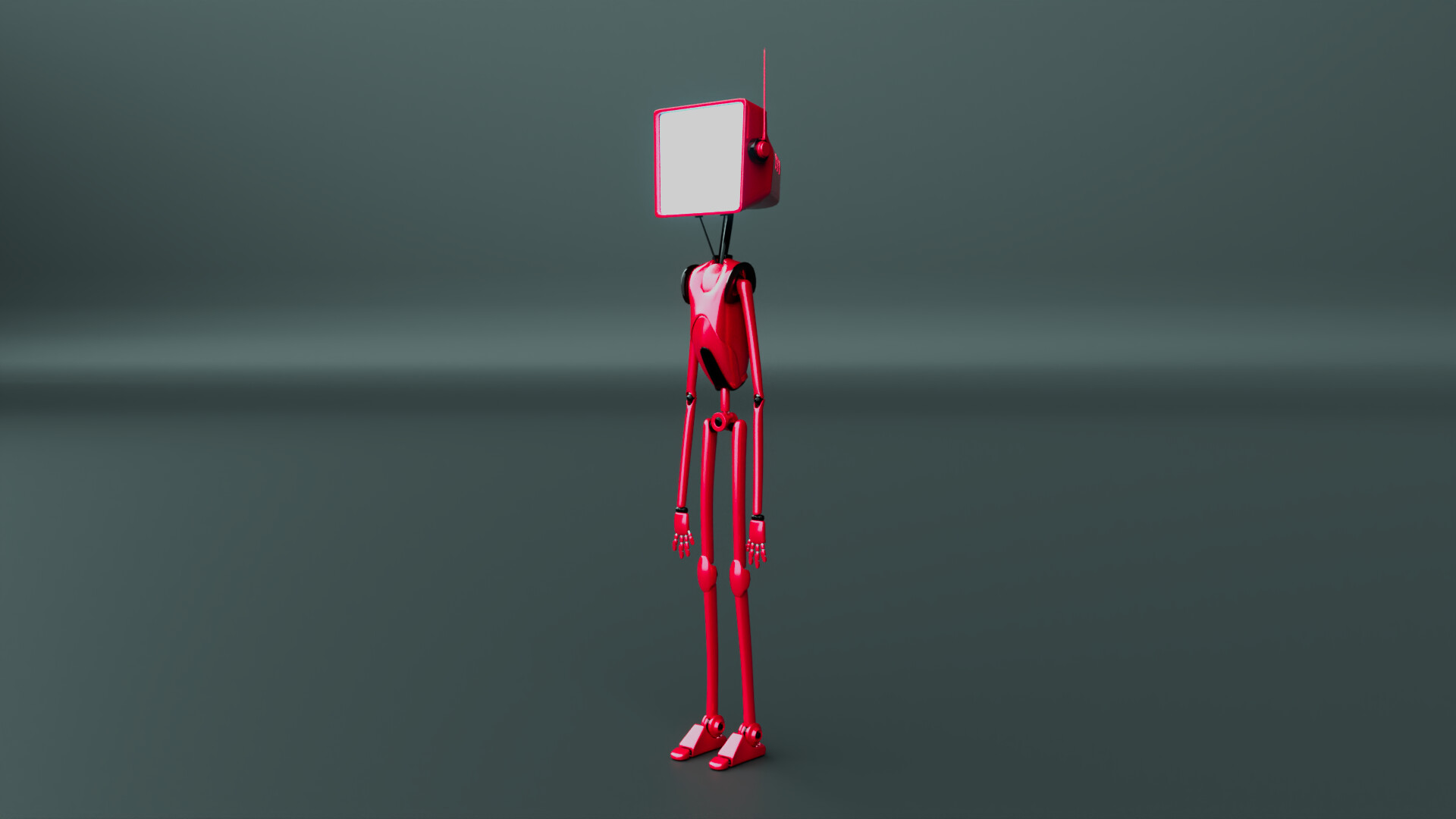 Red television robot - تصویر 9798