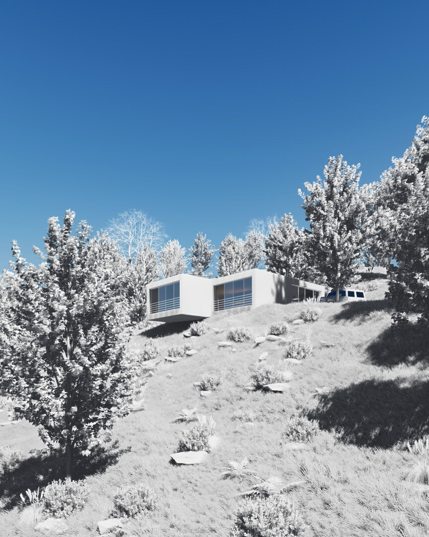 Forest concrete house - خانه بتنی جنگلی - تصویر 9827