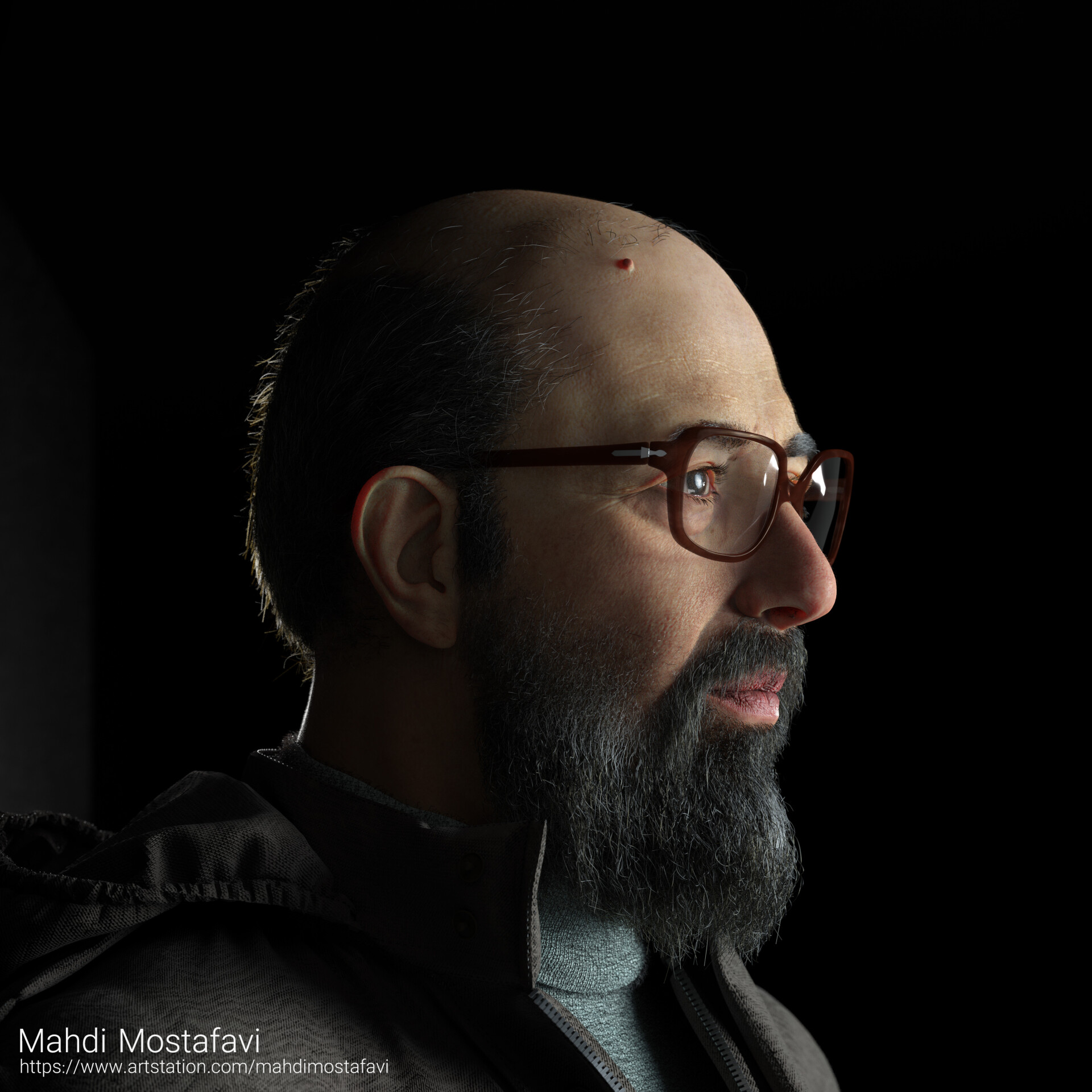 Realistic 3D Model of MahdiMostafavi from Mostafa Chamran - تصویر 9861