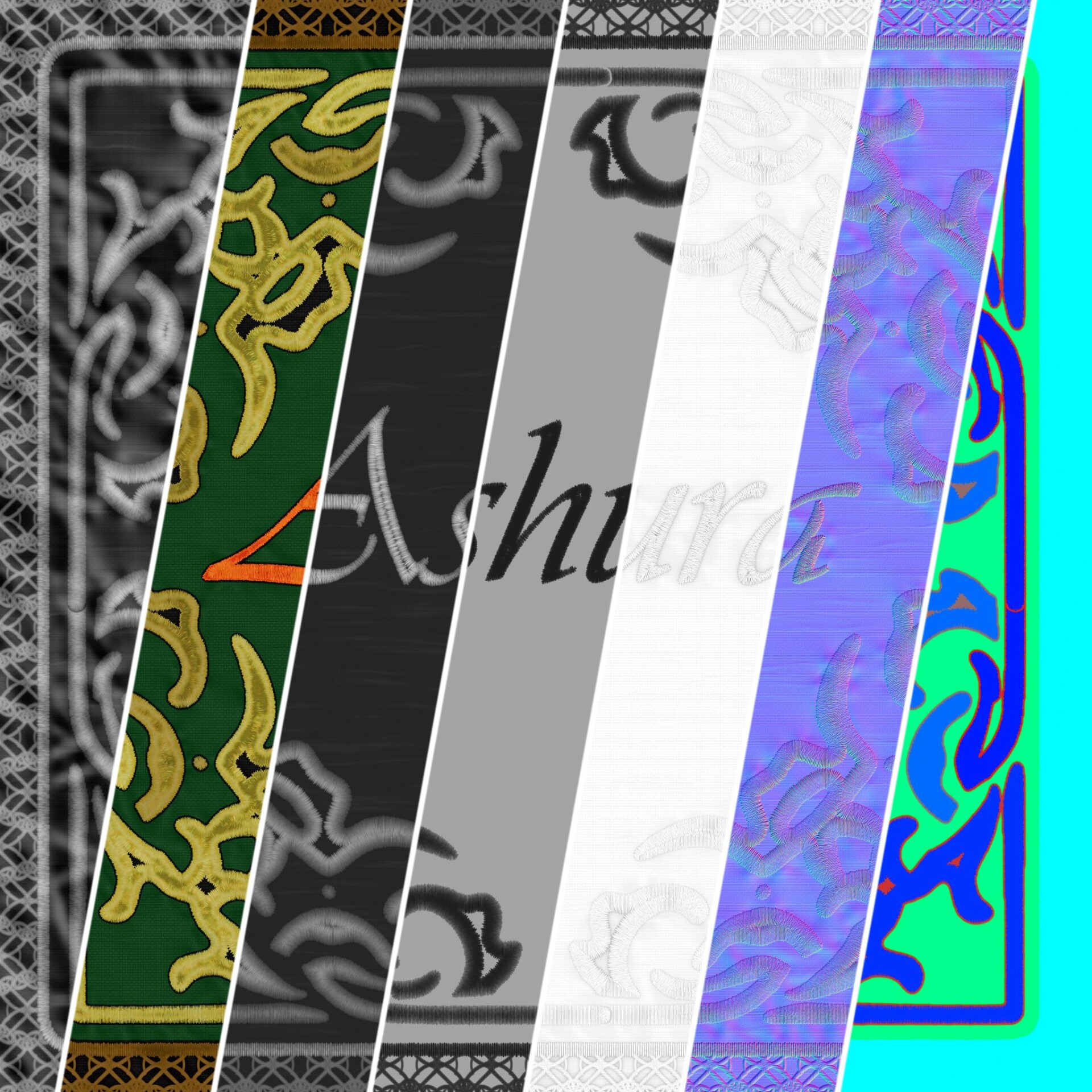 متریال پی بی آر پارچه ـ پرچم عاشورا - تصویر 10079