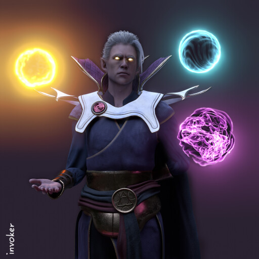 طراحی کارکتر Invoker