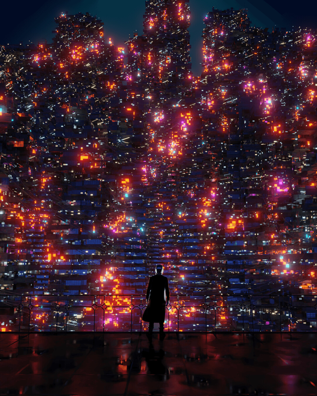 Cyberpunk Cityscape - تصویر 10113