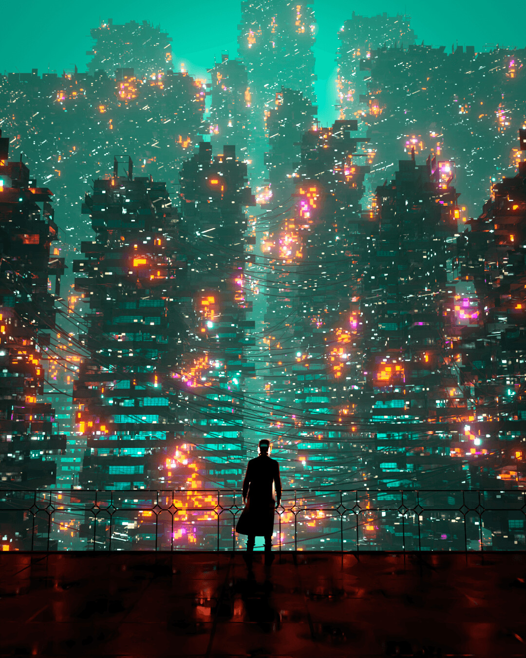 Cyberpunk Cityscape - تصویر 10114