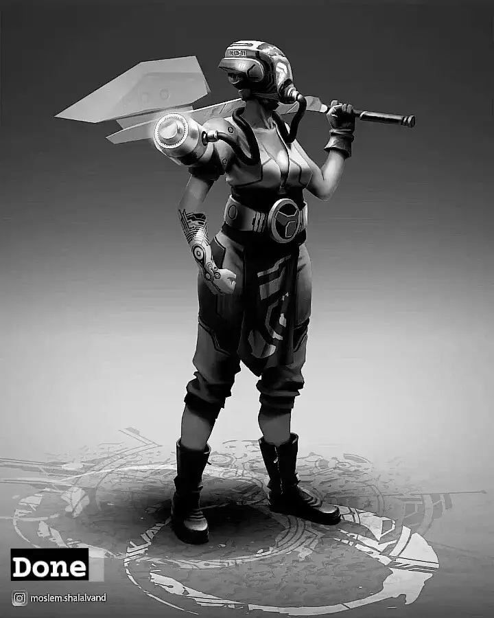 Cyberpunk woman - تصویر 10131