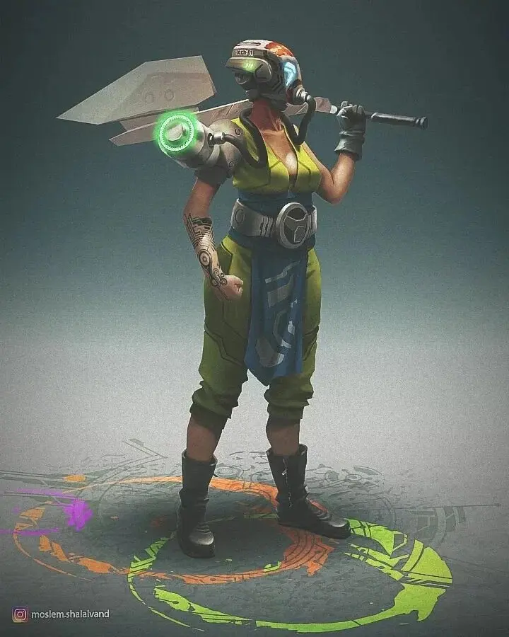 Cyberpunk woman - تصویر 10132