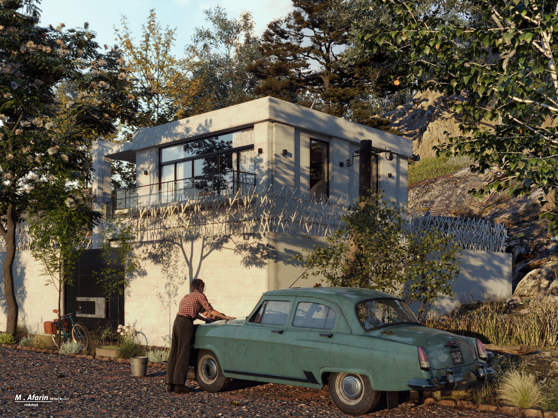 پروژه اجرایی طراحی و رندرینگ ویلا ( مازندران . پیله کوه ) - تصویر 10361