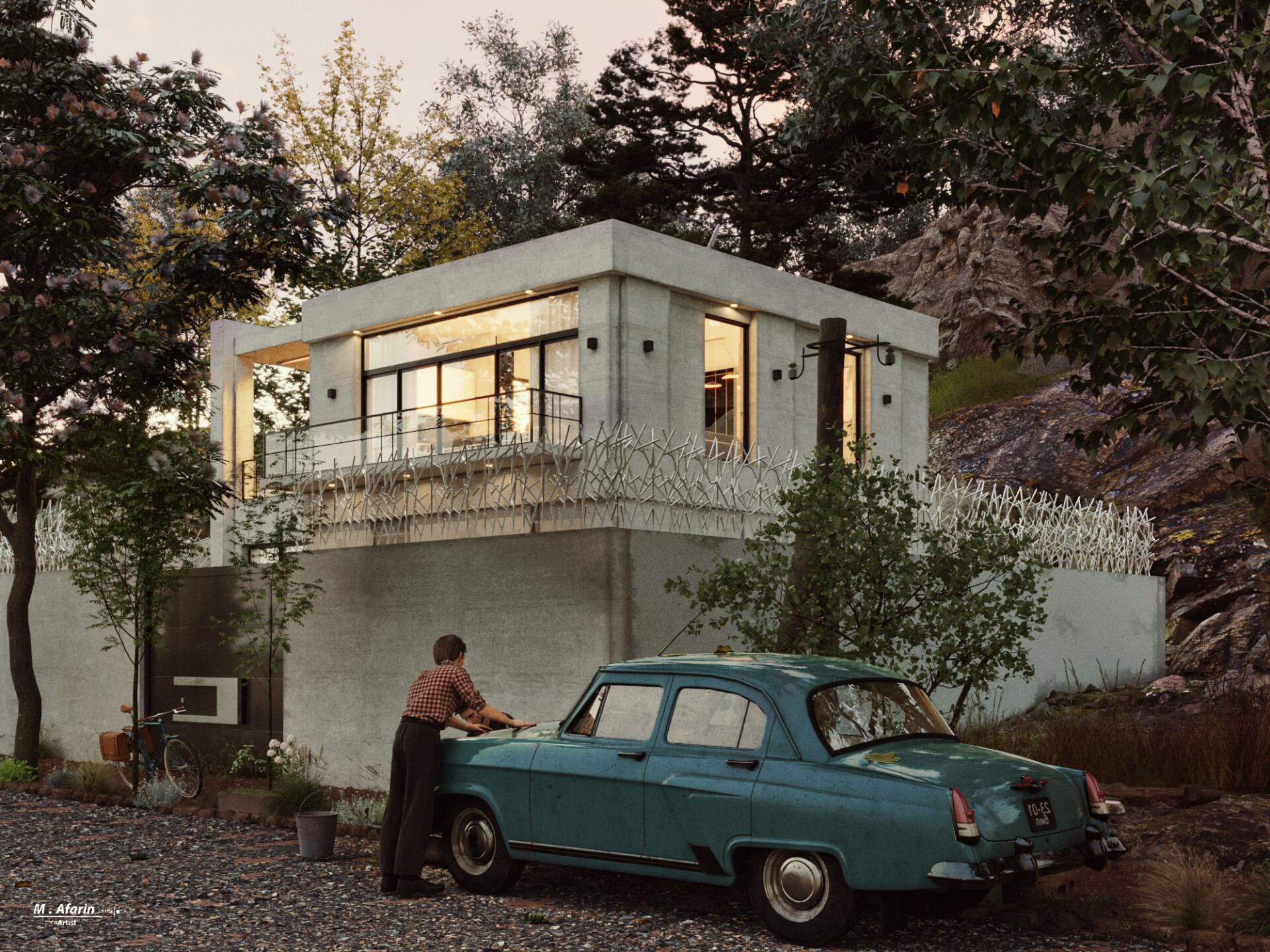 پروژه اجرایی طراحی و رندرینگ ویلا ( مازندران . پیله کوه ) - تصویر 10362