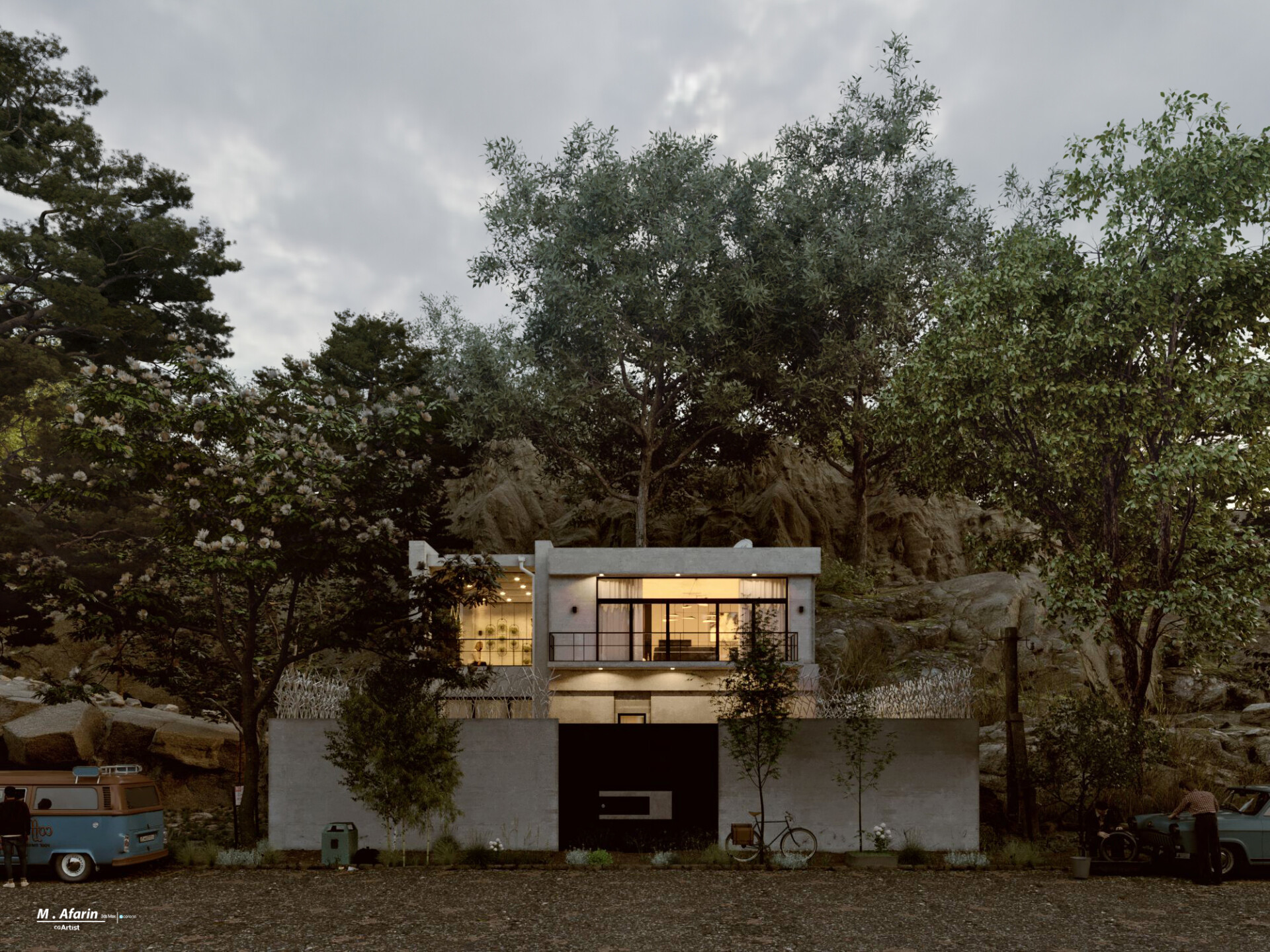 پروژه اجرایی طراحی و رندرینگ ویلا ( مازندران . پیله کوه ) - تصویر 10363