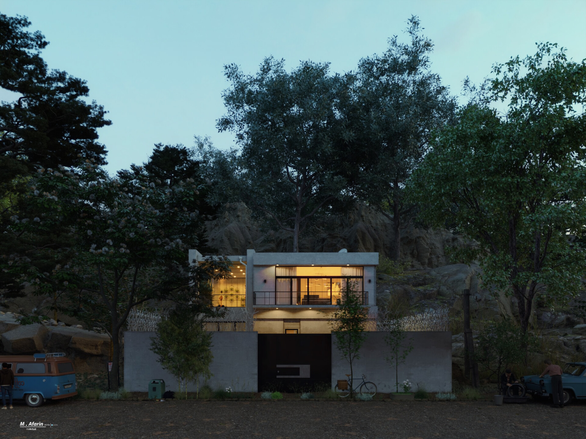 پروژه اجرایی طراحی و رندرینگ ویلا ( مازندران . پیله کوه ) - تصویر 10365