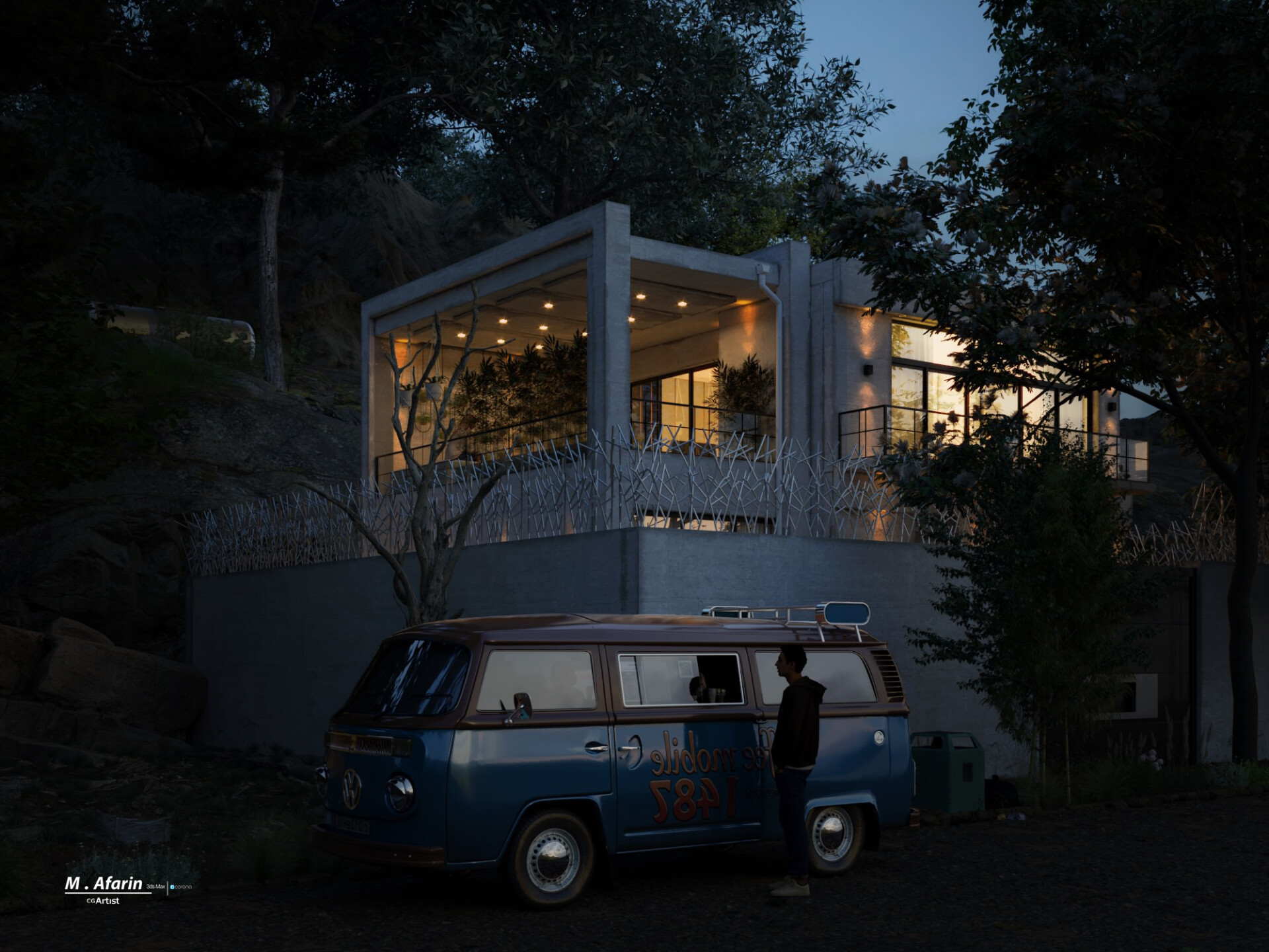 پروژه اجرایی طراحی و رندرینگ ویلا ( مازندران . پیله کوه ) - تصویر 10367