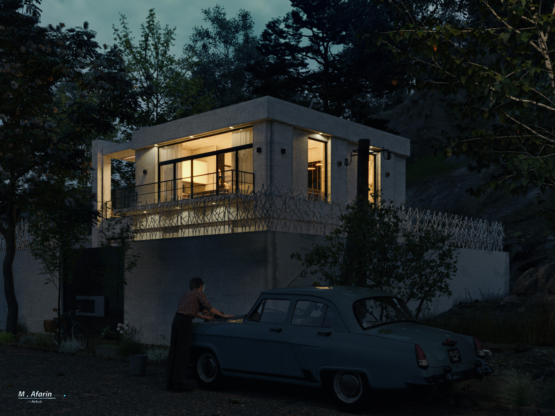 پروژه اجرایی طراحی و رندرینگ ویلا ( مازندران . پیله کوه ) - تصویر 10368