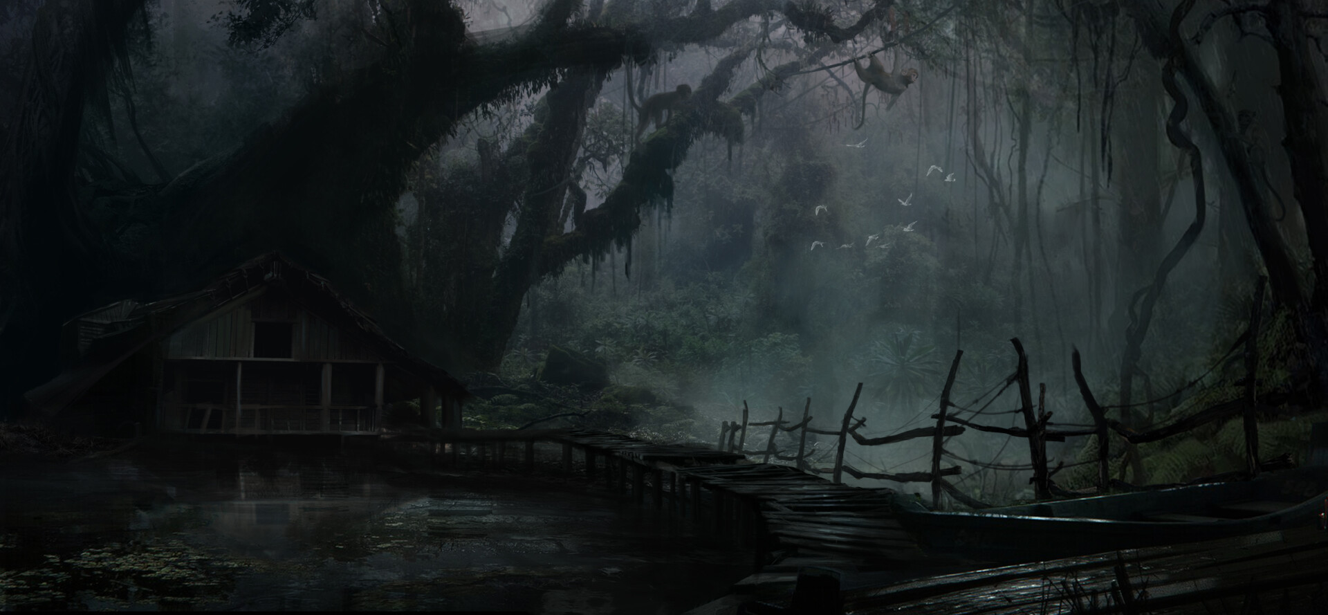 کانسپت آرت کلبه در جنگل - تصویر 10535