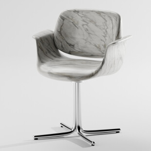 Chair with different materials