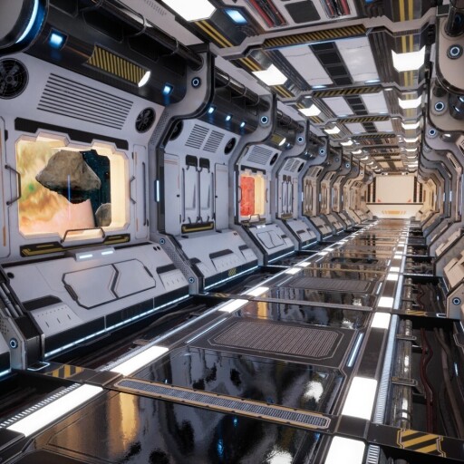 Modular Interior Scifi Environment