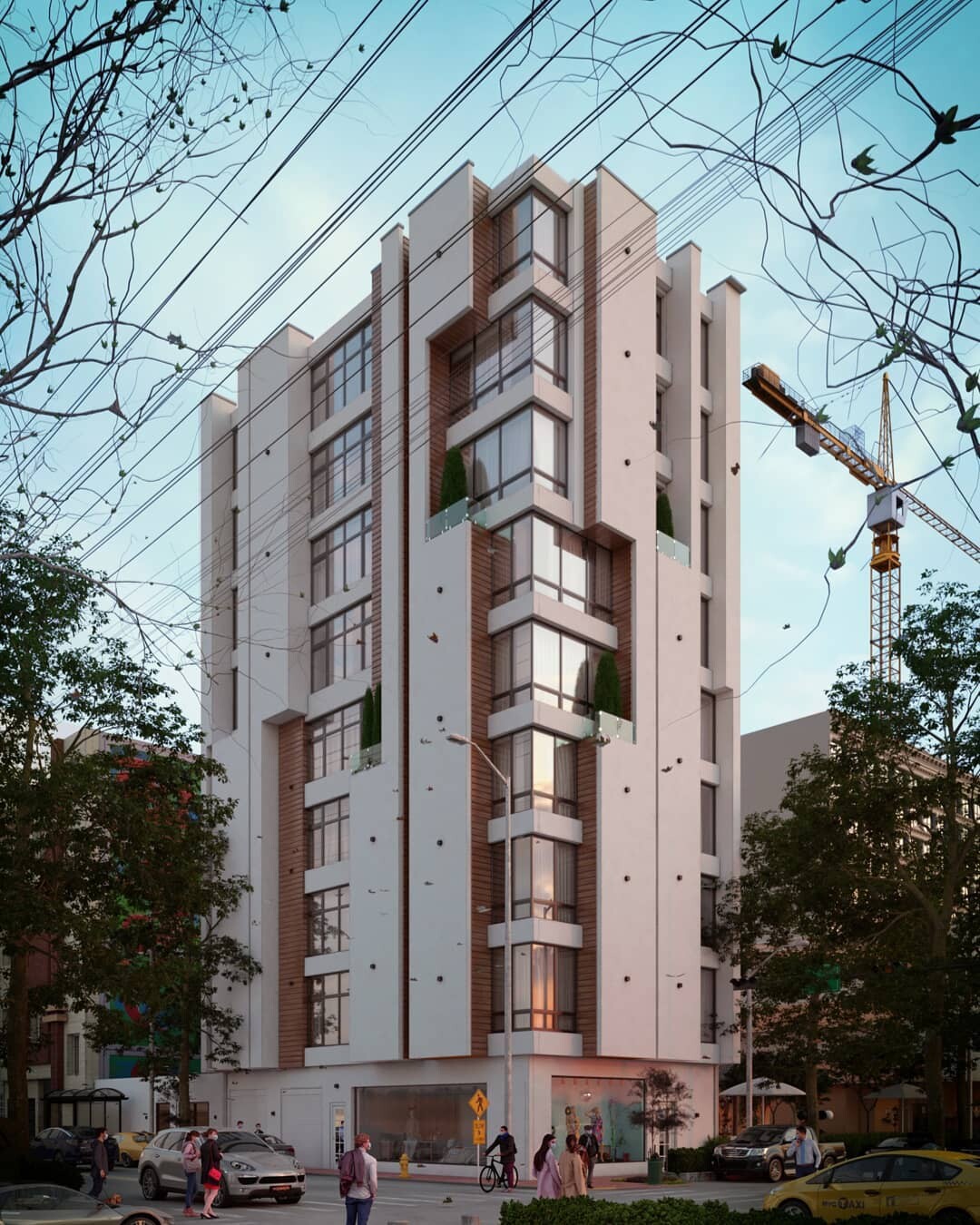 طراحی و رندر مجتمع مسکونی ( کار اجرایی ) - تصویر 10732