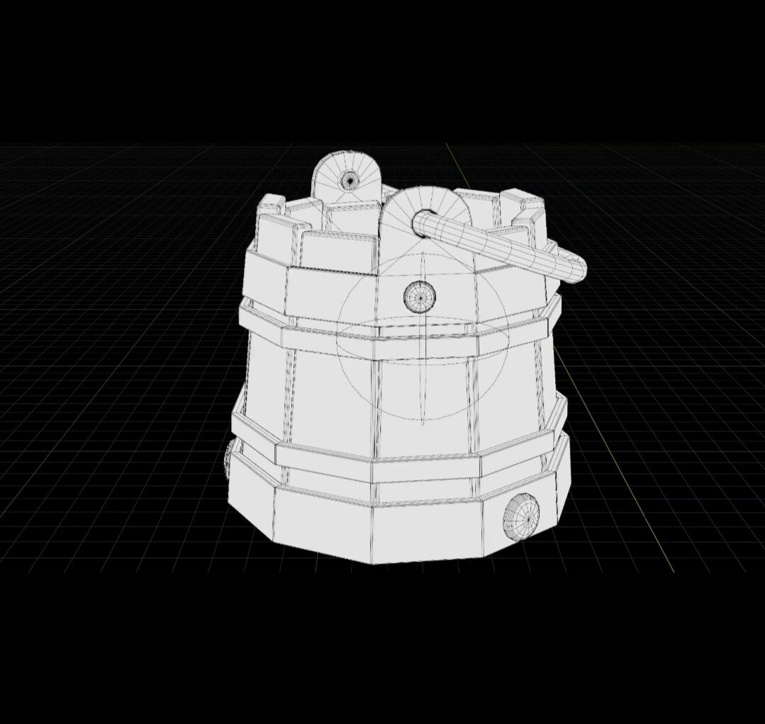 stylized low poly bucket - تصویر 10926