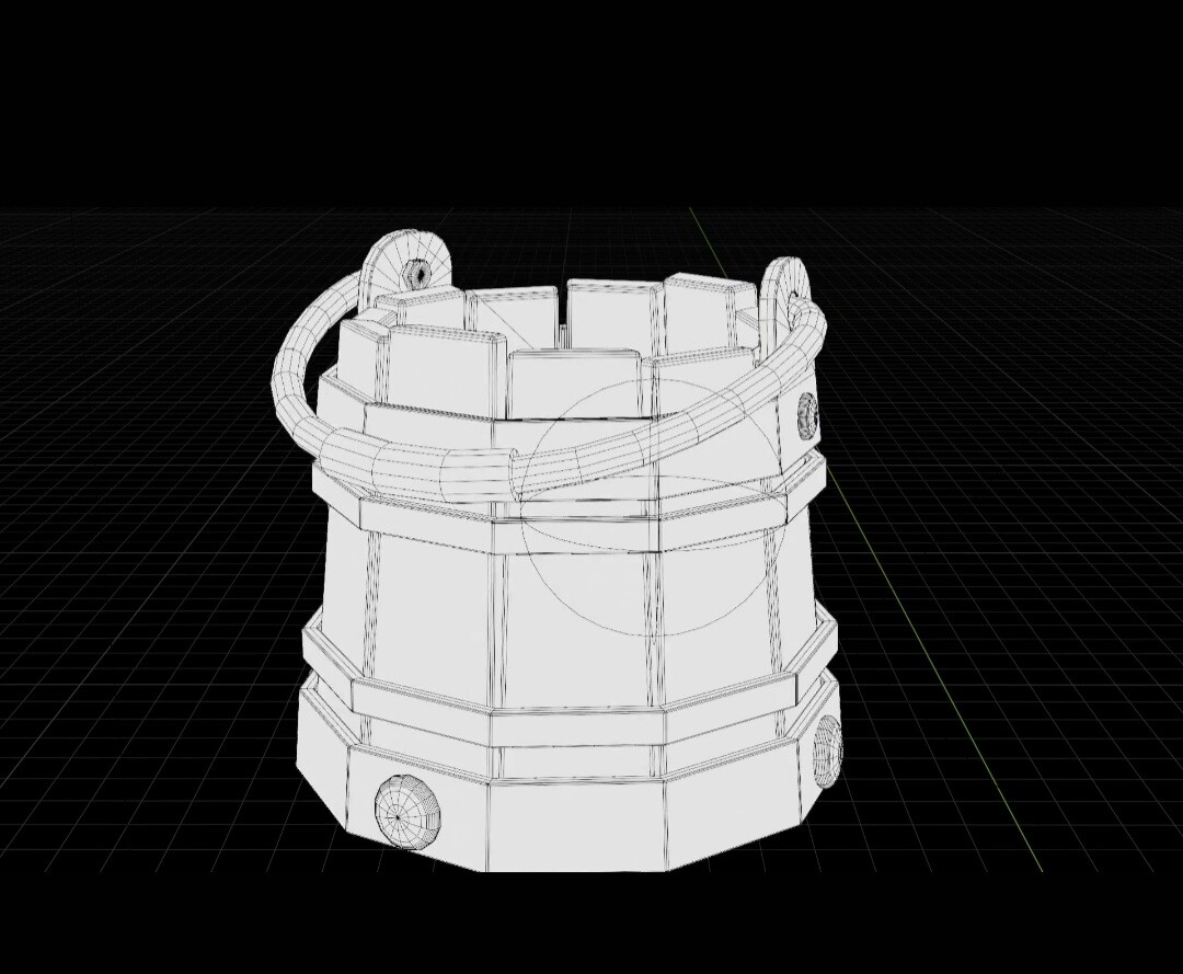 stylized low poly bucket - تصویر 10927