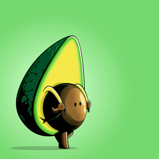 تصوی سازی و طراحی کاراکتر آووکادو