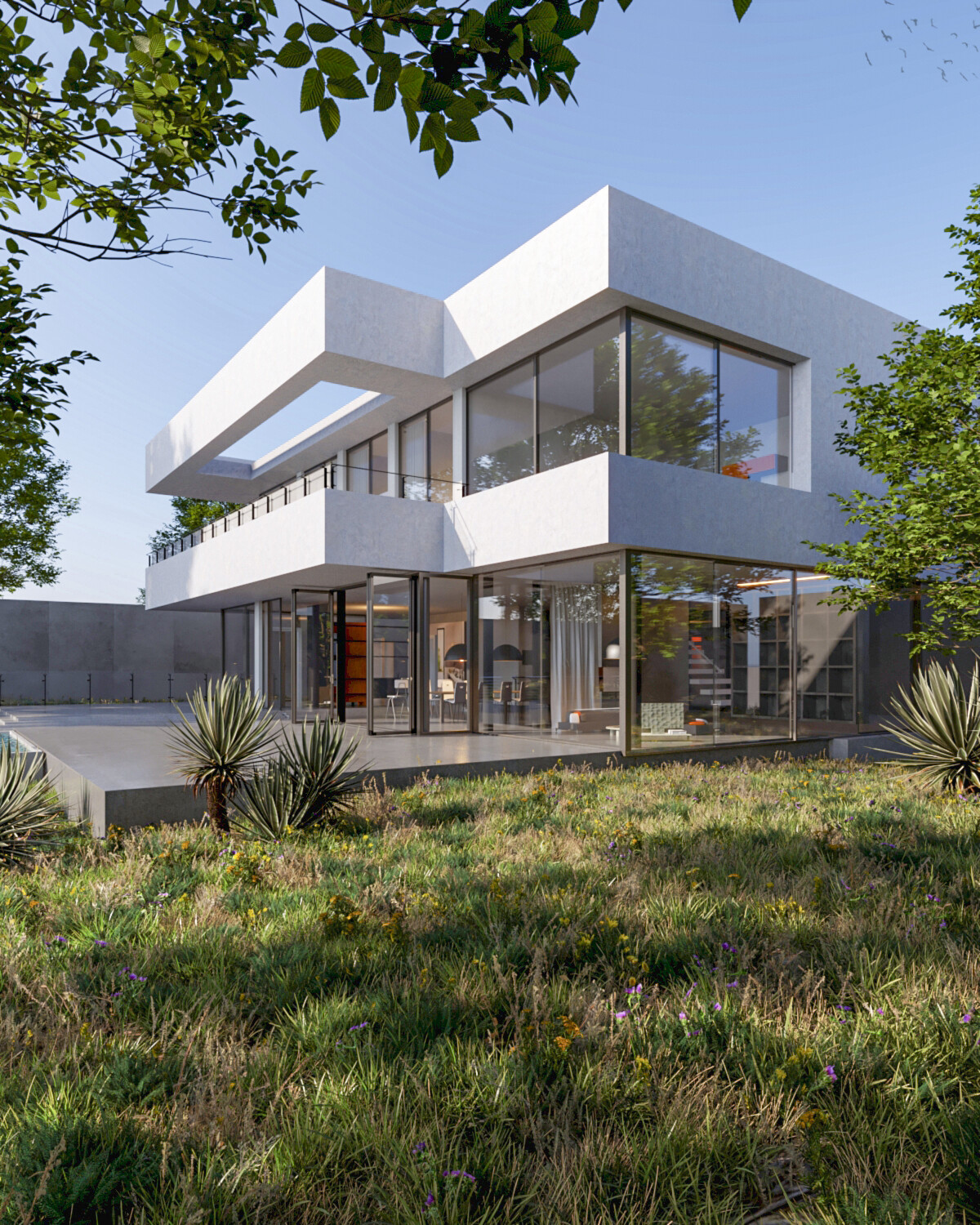 شبیه سازی صحنه خارجی ویلا - تصویر 11079