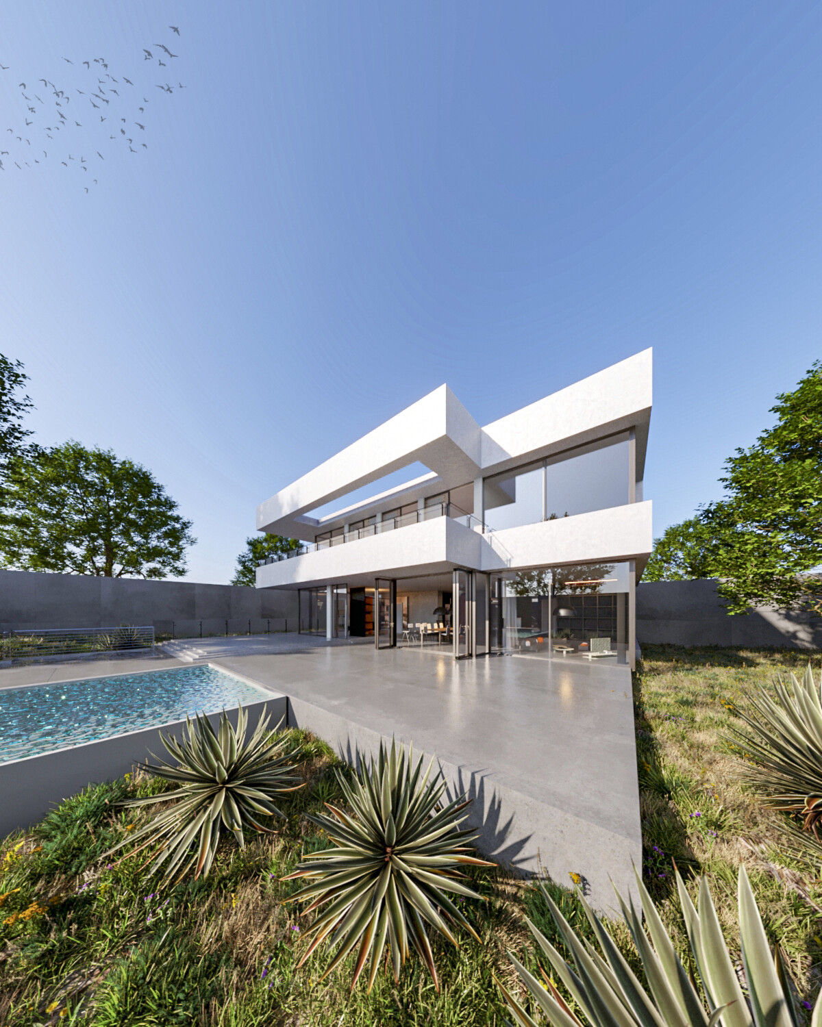 شبیه سازی صحنه خارجی ویلا - تصویر 11081