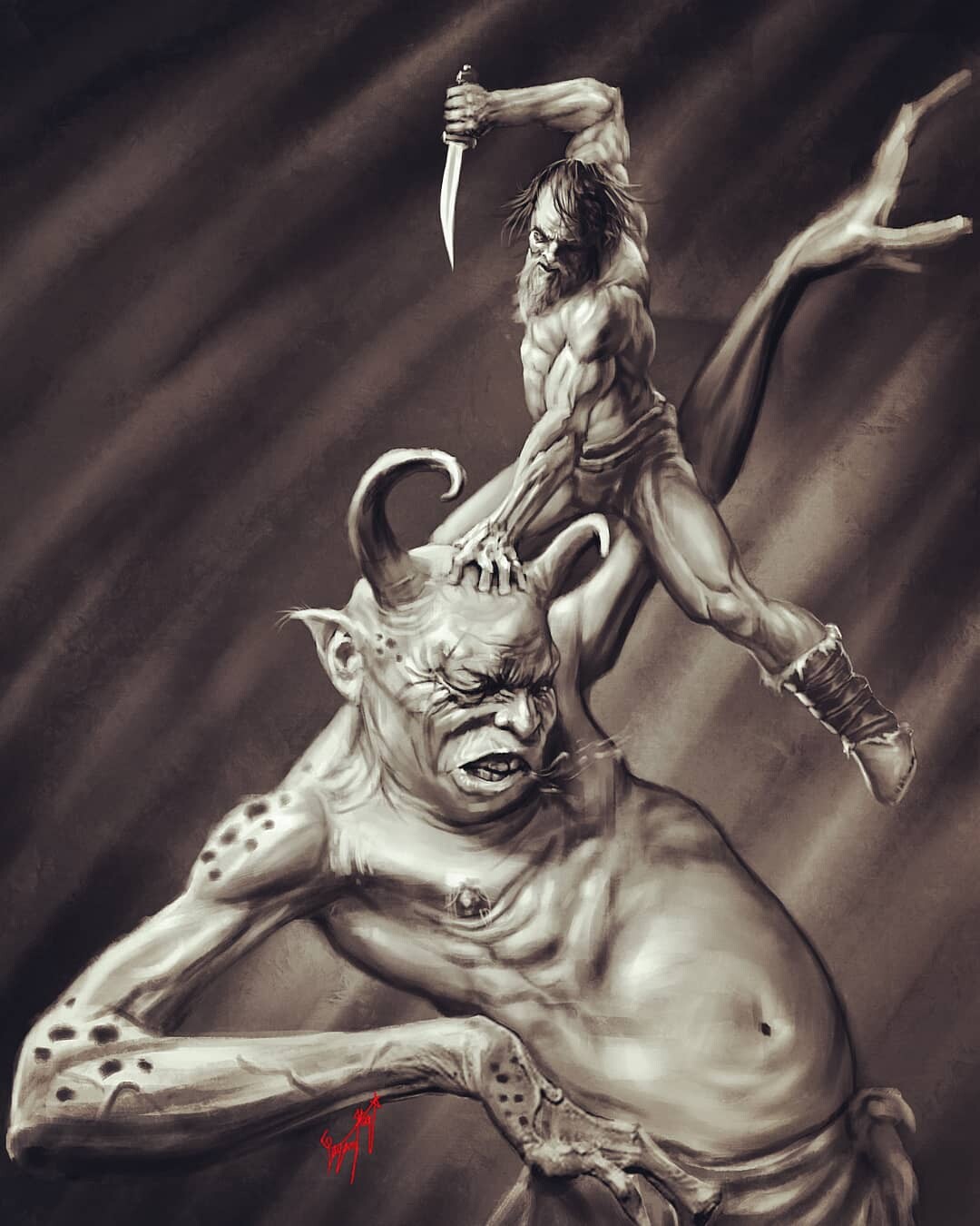 نبرد رستم و دیو سپید - تصویر 11083