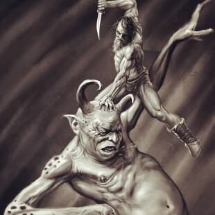 نبرد رستم و دیو سپید