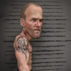 Jason Statham 3D Caricature