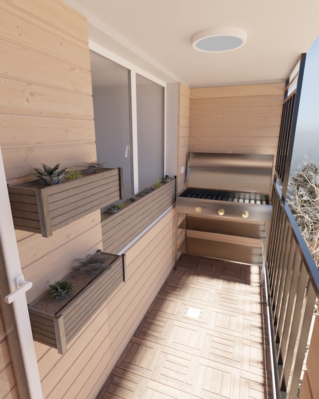 بالکن(ساخته شده در بلندر) | Balcony (made in blender) - تصویر 11205