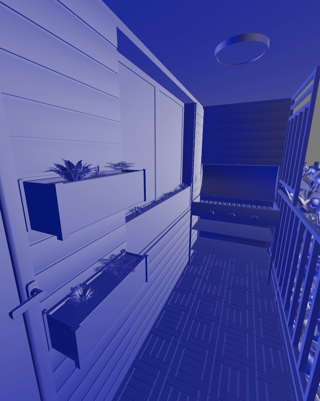 بالکن(ساخته شده در بلندر) | Balcony (made in blender) - تصویر 11207