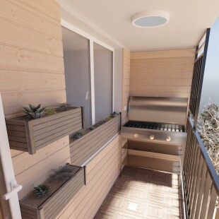 بالکن(ساخته شده در بلندر) | Balcony (made in blender)