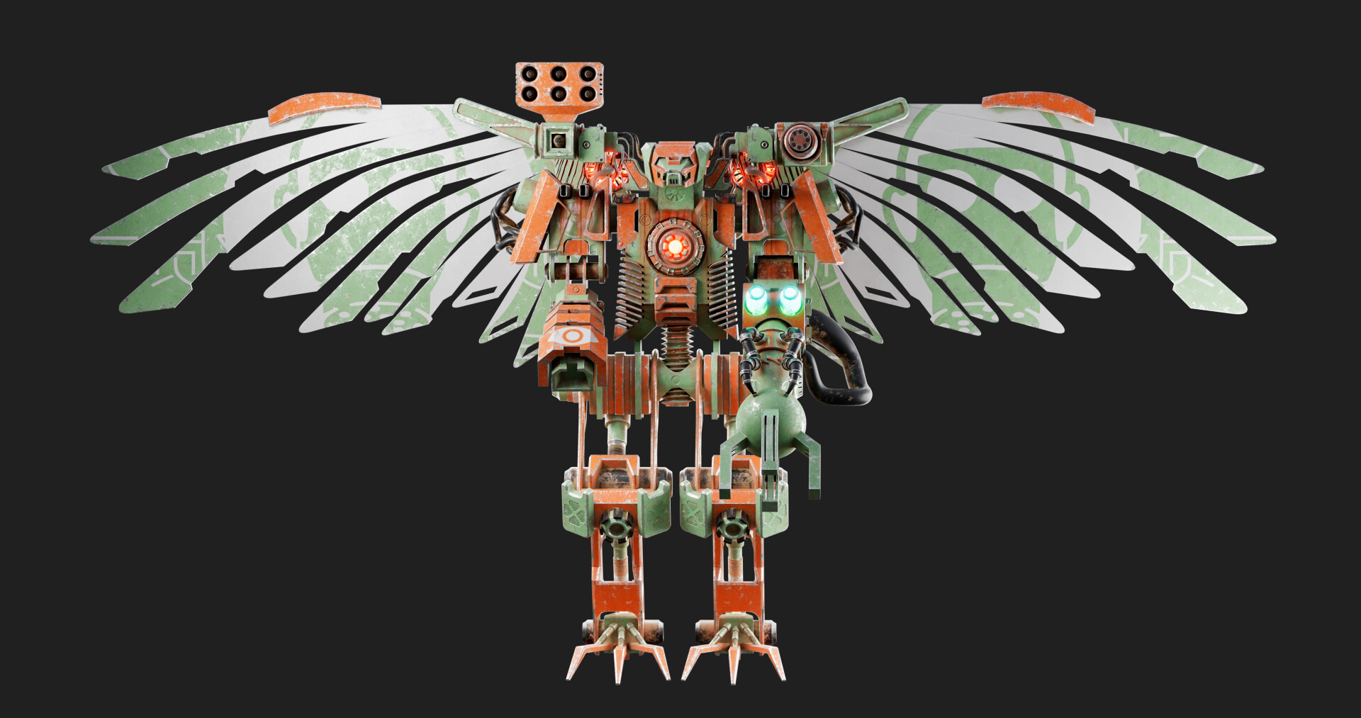 A robot with a broken wings - تصویر 11323