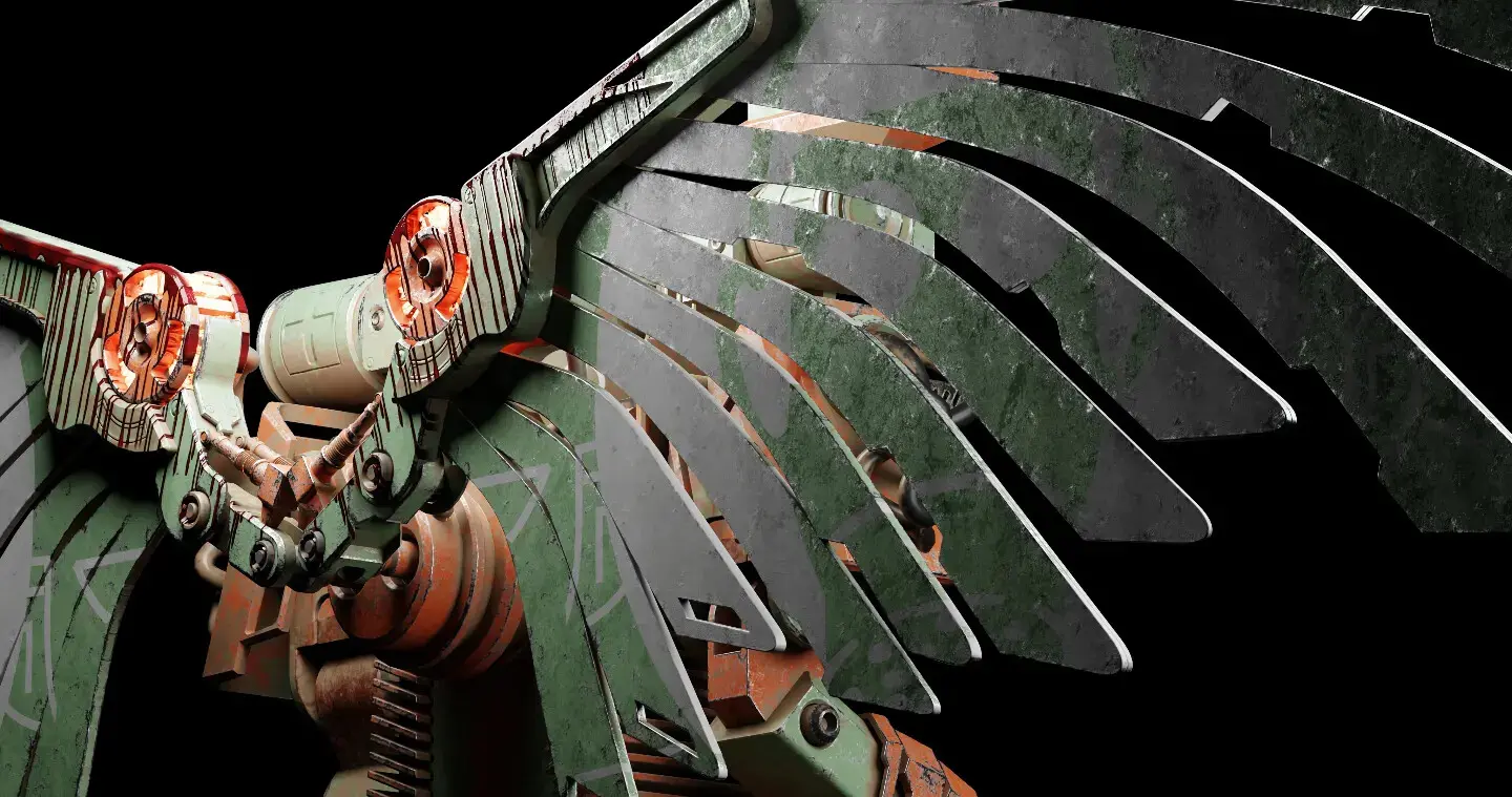 A robot with a broken wings - تصویر 11326