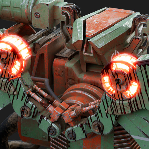 A robot with a broken wings