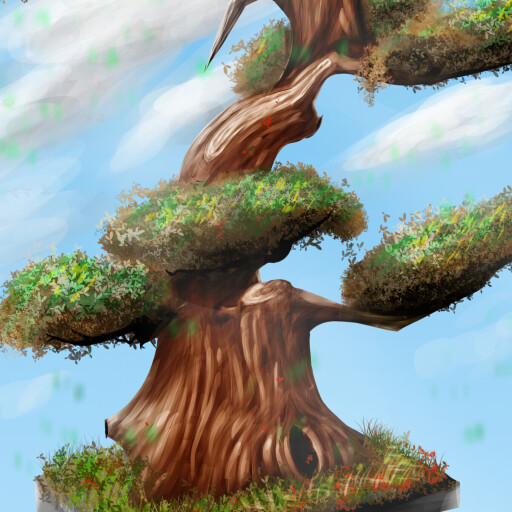 تصویر سازی و طراحی دیجیتالی درخت